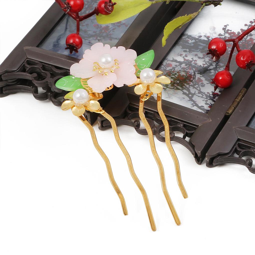 Lược Cài Tóc 4 Răng Chữ U Trang Trí Cho Cô Dâu