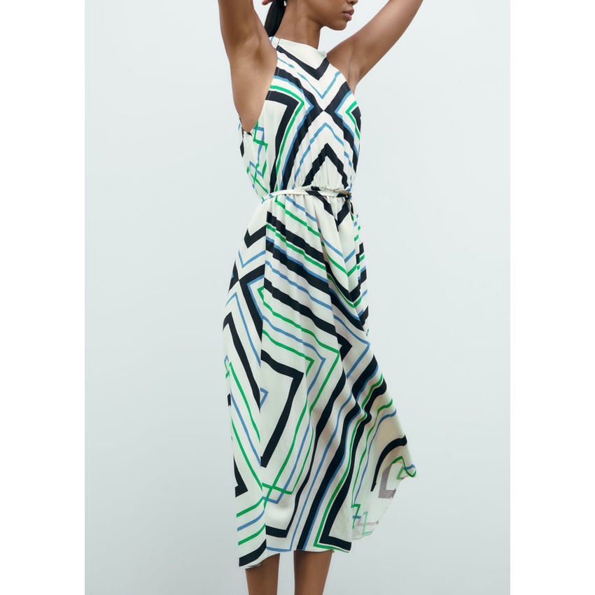 ZARA Đầm Dáng Dài Thời Trang Mùa Hè Hàng Mới Dành Cho Nữ 9878167