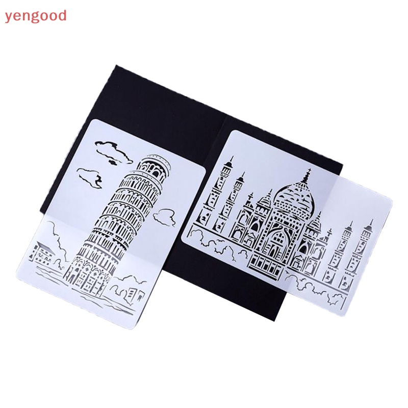 Bộ 5 Khuôn Cắt Giấy Kim Loại Hình Tòa Nhà Thuyền Xinh Xắn