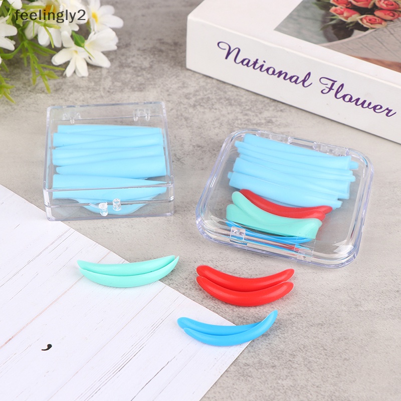 Set 3 / 4 / 7 Cặp Đệm Silicone Hỗ Trợ Uốn Mi Giả Tái Sử Dụng Tiện Lợi