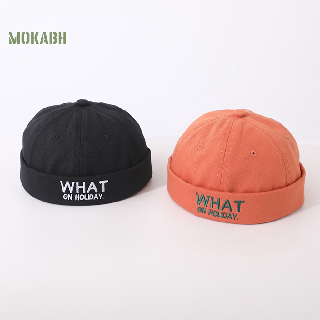 Mũ Thủy Thủ Chống Nắng Thoáng Khí Không Vành Thêu Chữ Cho Bé Trai