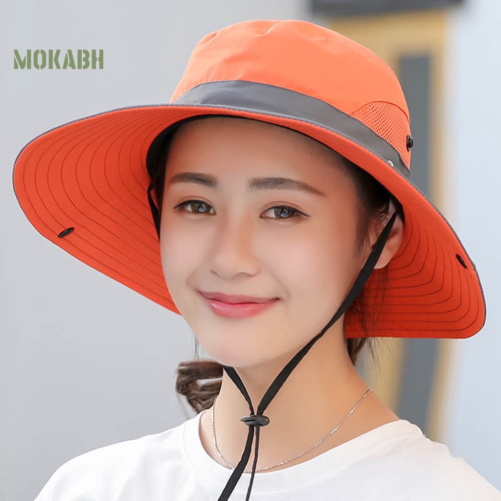 [Mok Abh] Mũ Bucket Rộng Vành Thời Trang Mùa Hè Cho Nữ