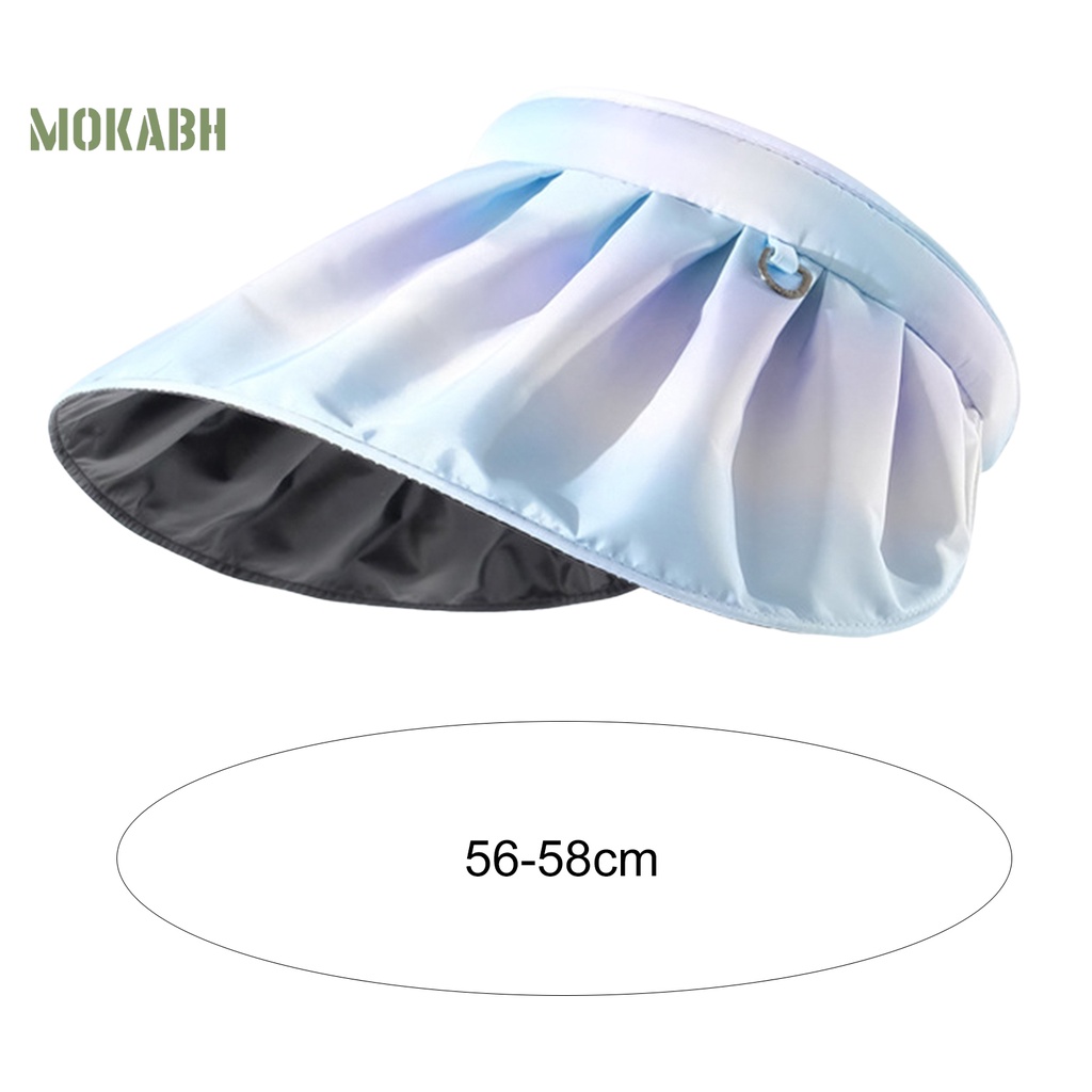 Mũ Chống Nắng Mùa Hè Thoáng Khí Chống Tia UV Hình Vỏ Sò Màu Gradient Cho Nữ