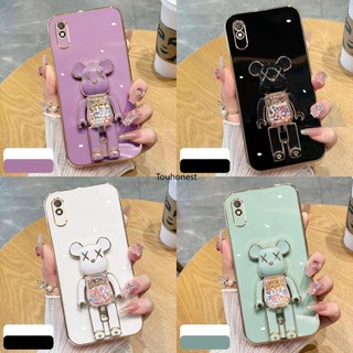 Ốp Điện Thoại Xiaomi Redmi 9A Case Redmi Note 10 Pro Ốp Lưng Redmi Note 10S Casing Redmi 10 Case Redmi K20 Pro Case Redmi 9i Case Silicone Cartoon Anime Cute Kaws Bear Stand Phone Cover Cassing Cases Case TX