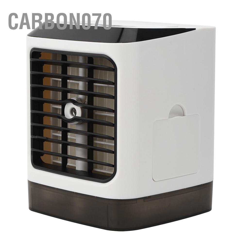 Carbon070 Quạt điều hòa di động USB Máy tạo độ ẩm làm mát không khí có đèn LED cho phòng ngủ văn tại nhà