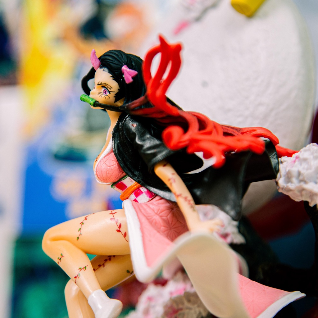 Mô hình kimetsu no yai ba Nezuko trạng thái chiến đấu cao 31cm | figure anime thanh gươm diệt quỷ đồ chơi mô hình