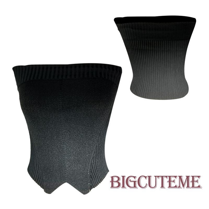 Áo Ống Dệt Kim Không Tay Màu Trơn Thời Trang Mùa Hè Dành Cho Nữ