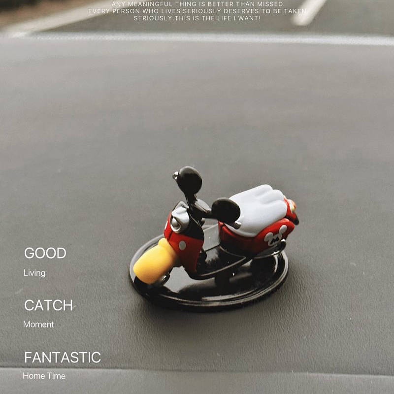 Cute Motorcycle Alloy Mini Model Car Decoration Car Interior Accessories Car Center Console Decoration Supplies 7It9