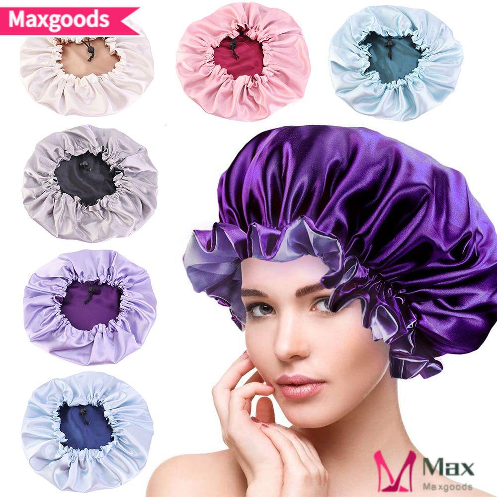 Mũ Trùm Đầu Chemo Hai Lớp Vải Satin Mềm Mại Tạo Kiểu Tóc