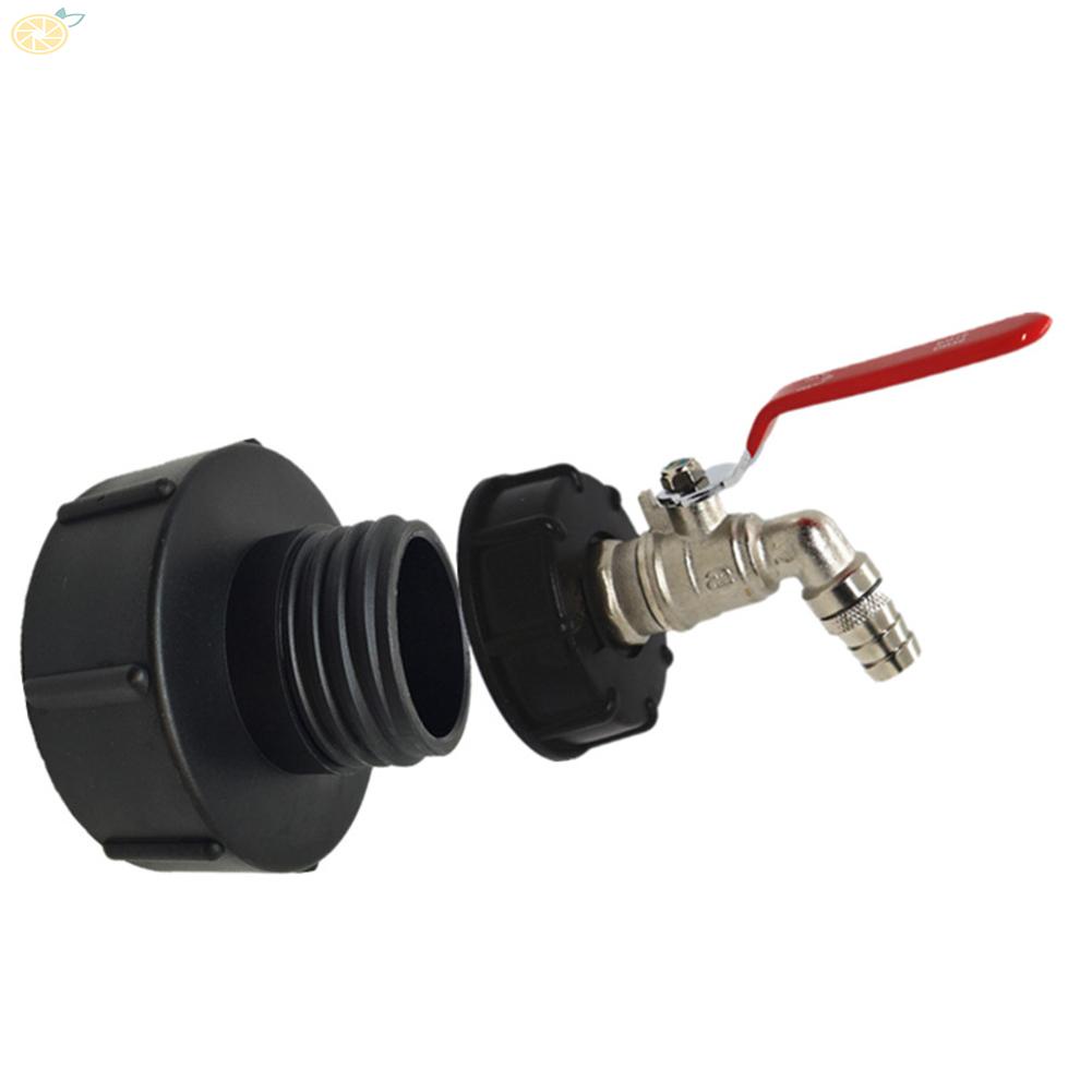 【VARSTR】Reliable IBC Adapter for Rainwater Tank with S100x8 and S60XCoarse Thread 3/4" Ball Valve Outlet Valve