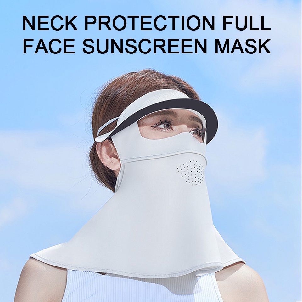 GTUBIKE UPF50+ Khẩu Trang Cao Su Đen Chống Tia UV Thoáng Khí Chống Nắng Khẩu Trang Bảo Vệ Khuôn Mặt Mũ Chống Nắng