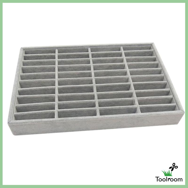 Khay Đựng Vòng Tay 40 Ngăn Màu Xám Thời Trang Cho Nam Và Nữ