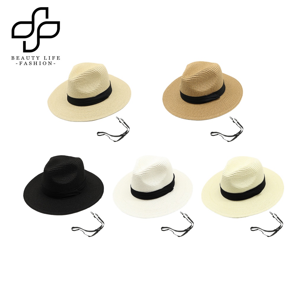 Nón Cối Rộng Vành Chống Tia UV Mềm Mại Màu Sắc Tương Phản Thời Trang Mùa Hè Cho Nam Và Nữ