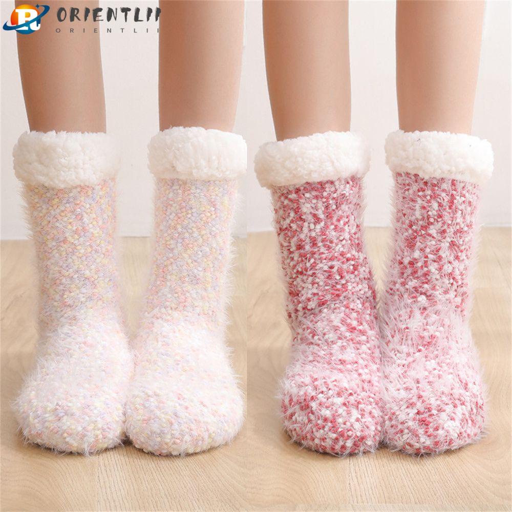 Vớ Ngủ Vải Bông Chống Trượt Thời Trang Mùa Đông Cho Nữ