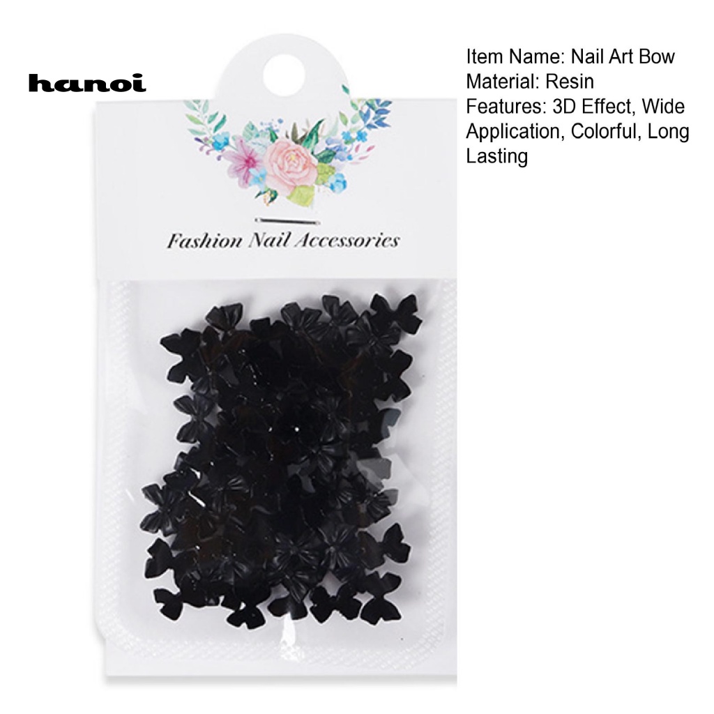 Set 50 Phụ Kiện Trang Trí Móng Tay Nghệ Thuật Chống Rơi Không Phai Màu DIY