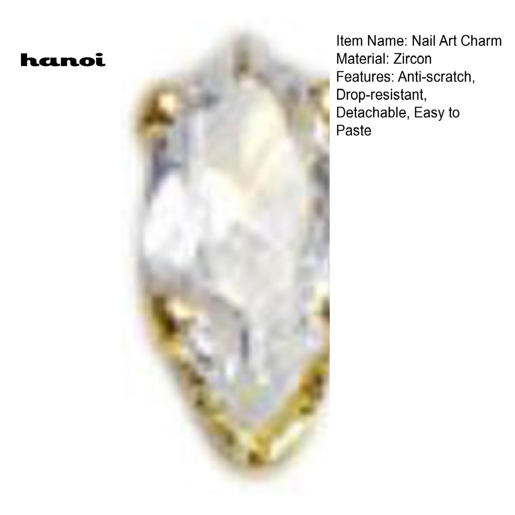 Set 10 Phụ Kiện Trang Trí Móng Tay Chống Trầy Chống Rơi Dễ Dán