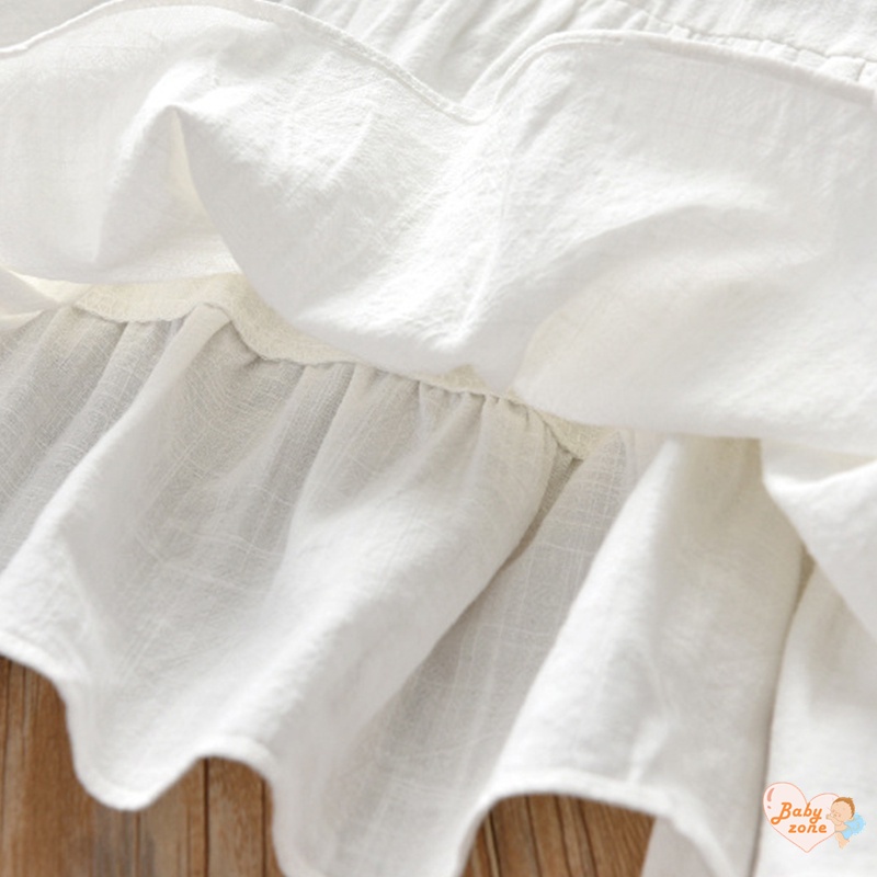 Áo Sơ Mi Tay Dài Nhún Bèo Dễ Thương Thời Trang Xuân Thu Cho Bé Gái