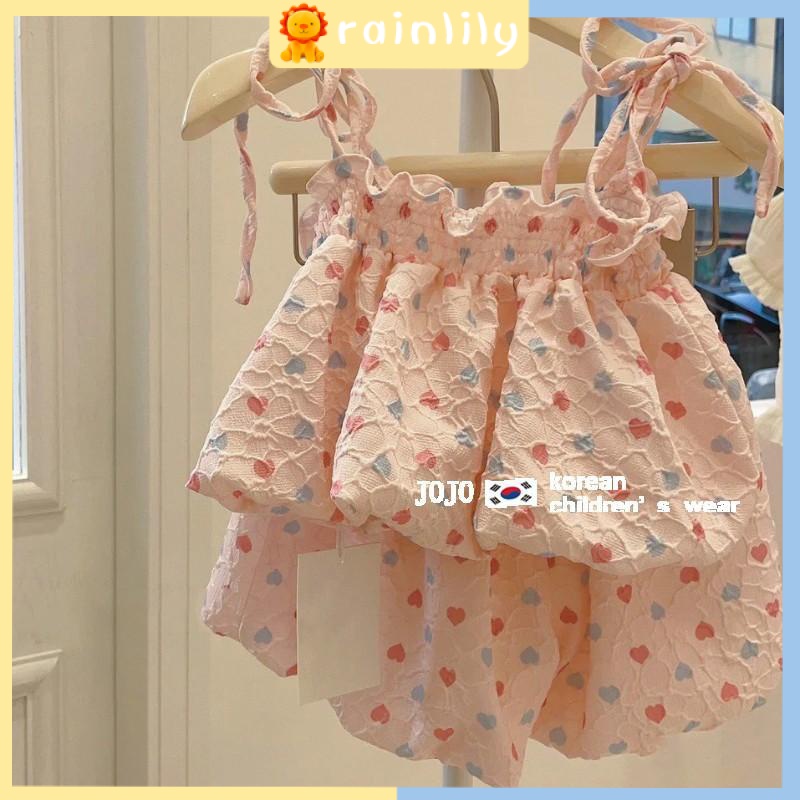 Set Đồ Hai Mảnh Áo Hai Dây Phối Quần Dài Phong Cách Hàn Quốc Thời Trang Mùa Hè 2023 Mới Cho Bé Gái