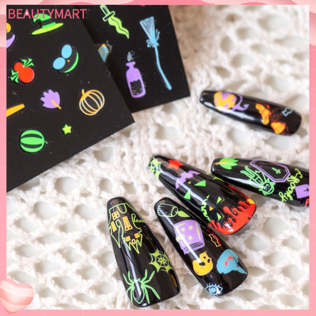 Miếng Dán Trang Trí Móng Tay Phát Quang Siêu Mỏng Không Phai