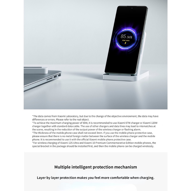 Đế Sạc Nhanh Không Dây Xiaomi 50W 50W Cho Xiaomi 13 Pro / 12S Ultra / 10 New 50W