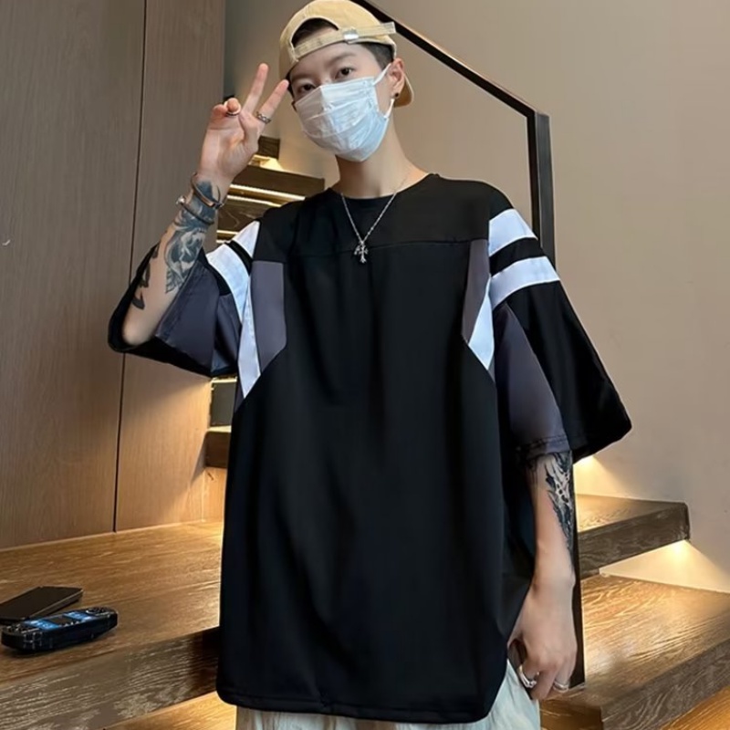 Áo Thun Tay Ngắn Phong Cách Đường Phố Âu Mỹ Thời Trang Mùa Hè Cho Nam