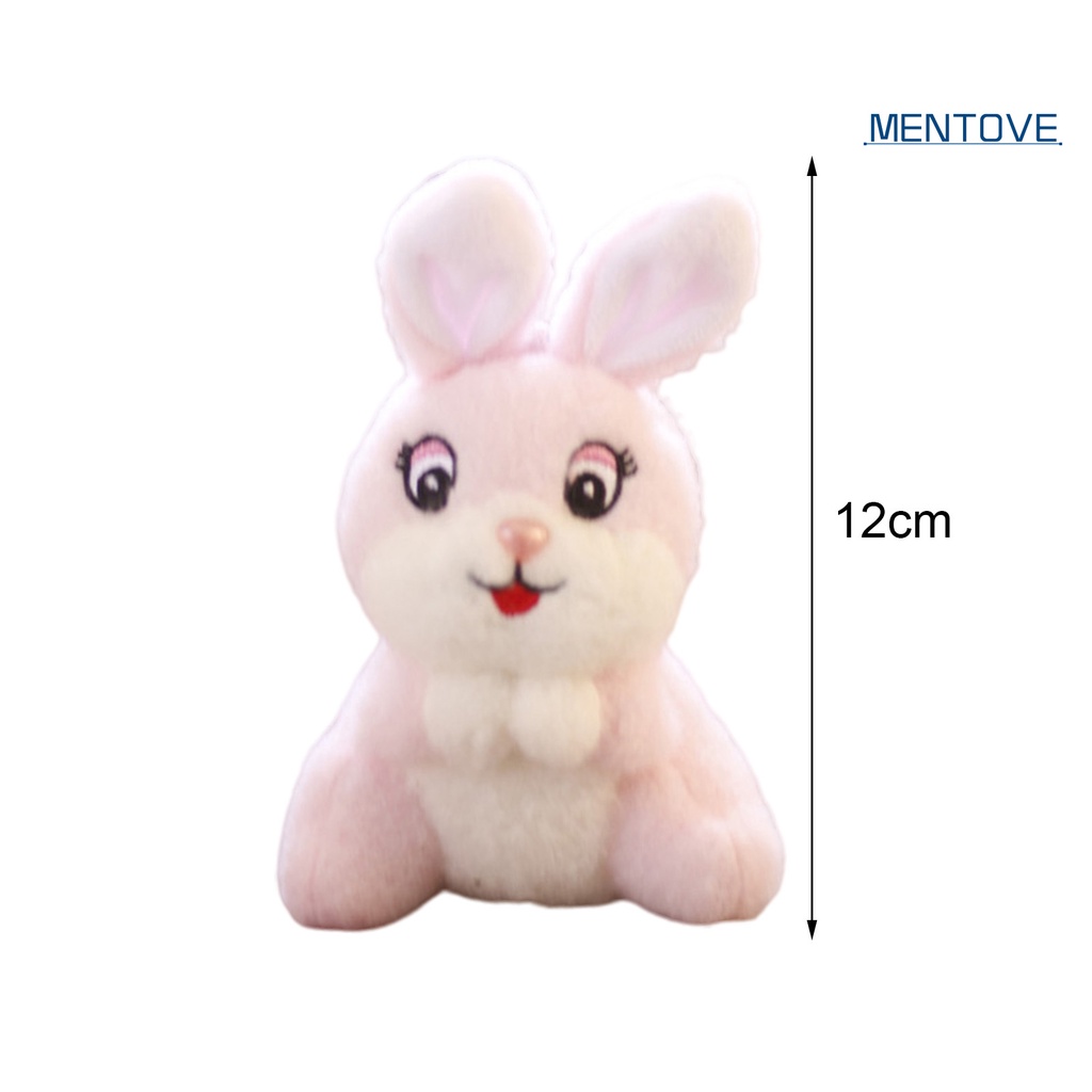 Thỏ Nhồi Bông 12cm Treo Chìa Khóa Trang Trí Dễ Thương