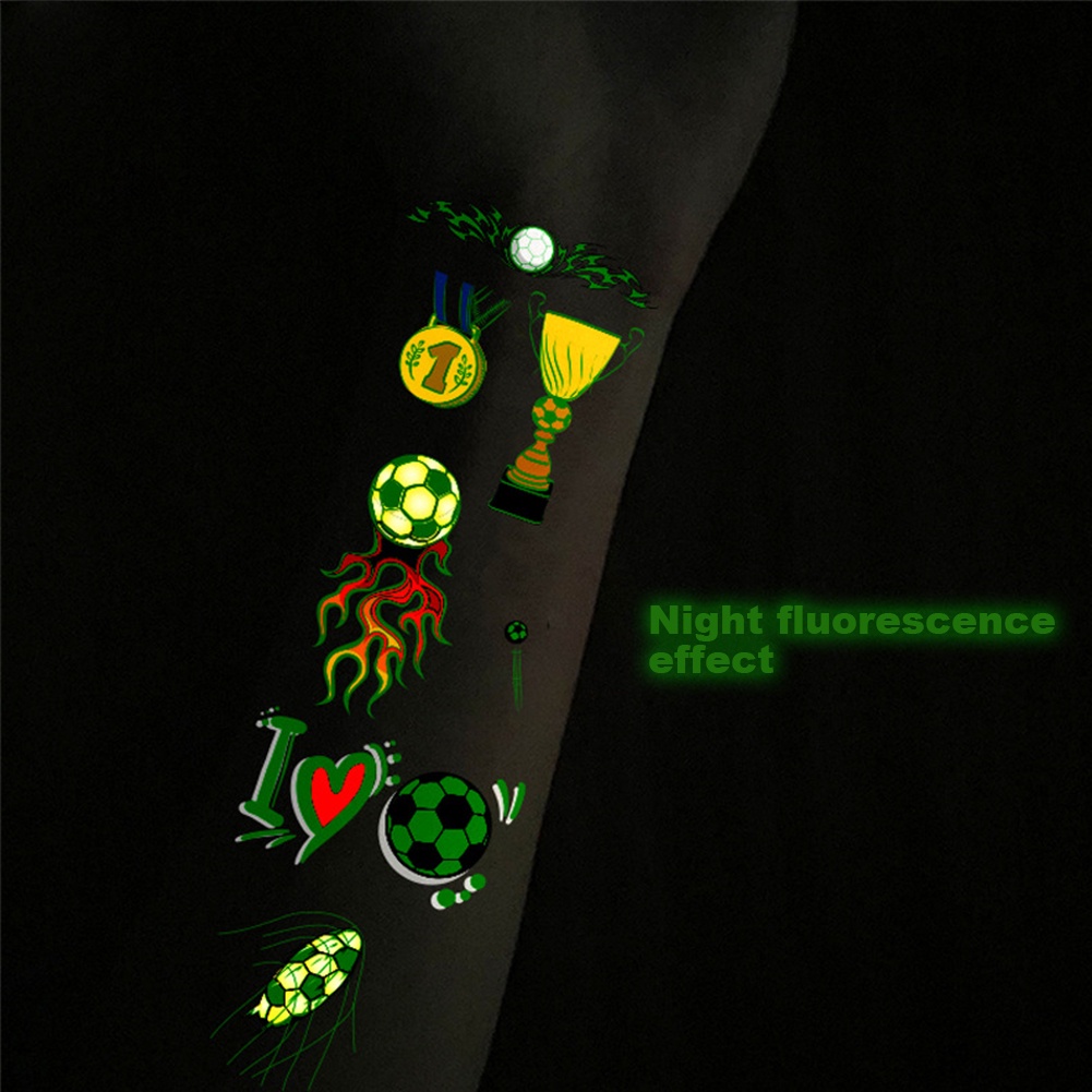 14pcs Removable Practical Festival Waterproof Decorations Supplies Girls Boys Classroom Soccer Theme Tattoos Stickers