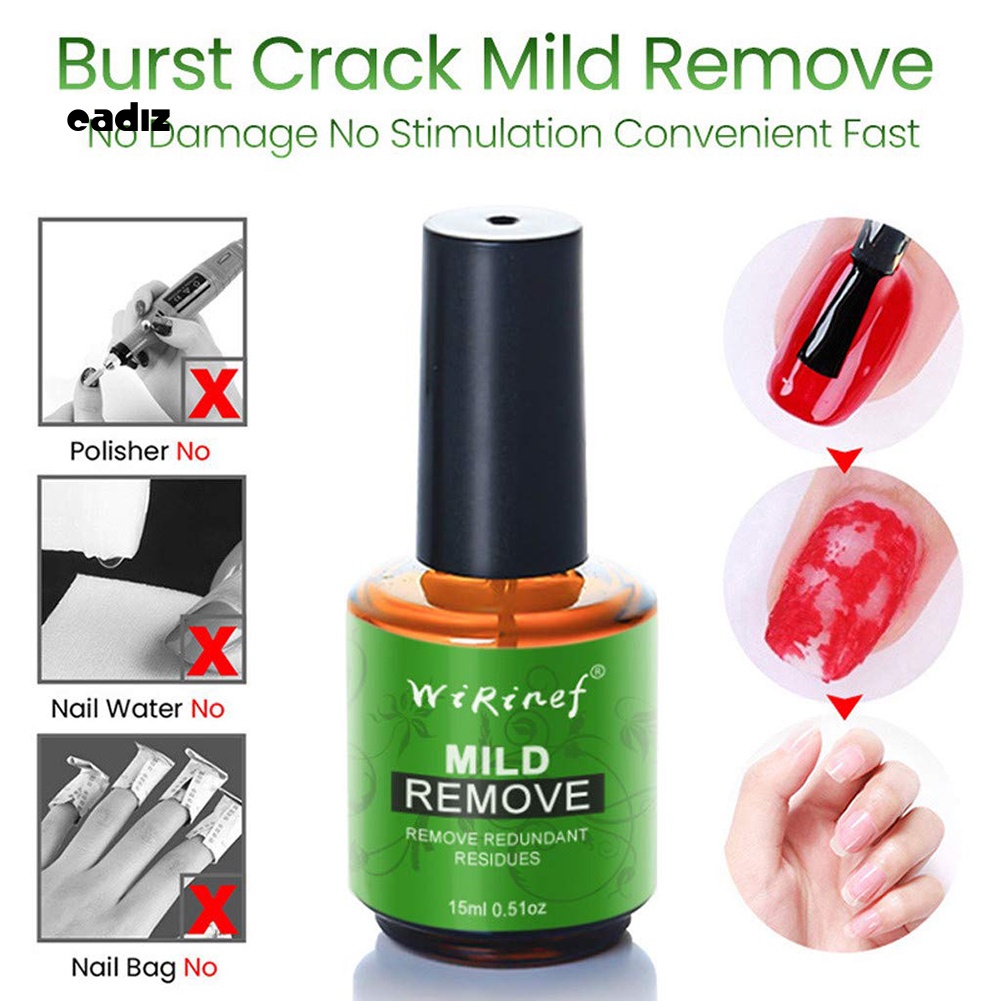 Dung Dịch Loại Bỏ Sơn Móng Tay 15ml Có Đèn LED UV