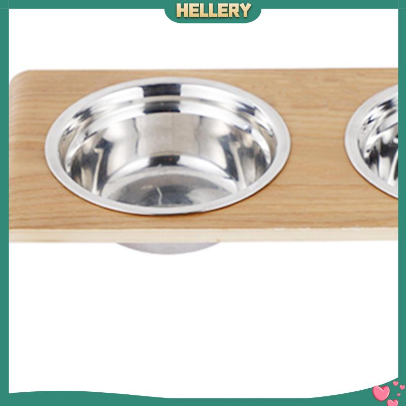 Bát Đựng Thức Ăn / Nước Uống Kèm 2 Bát Đựng Bằng Thép Không Gỉ Dành Cho Thú Cưng