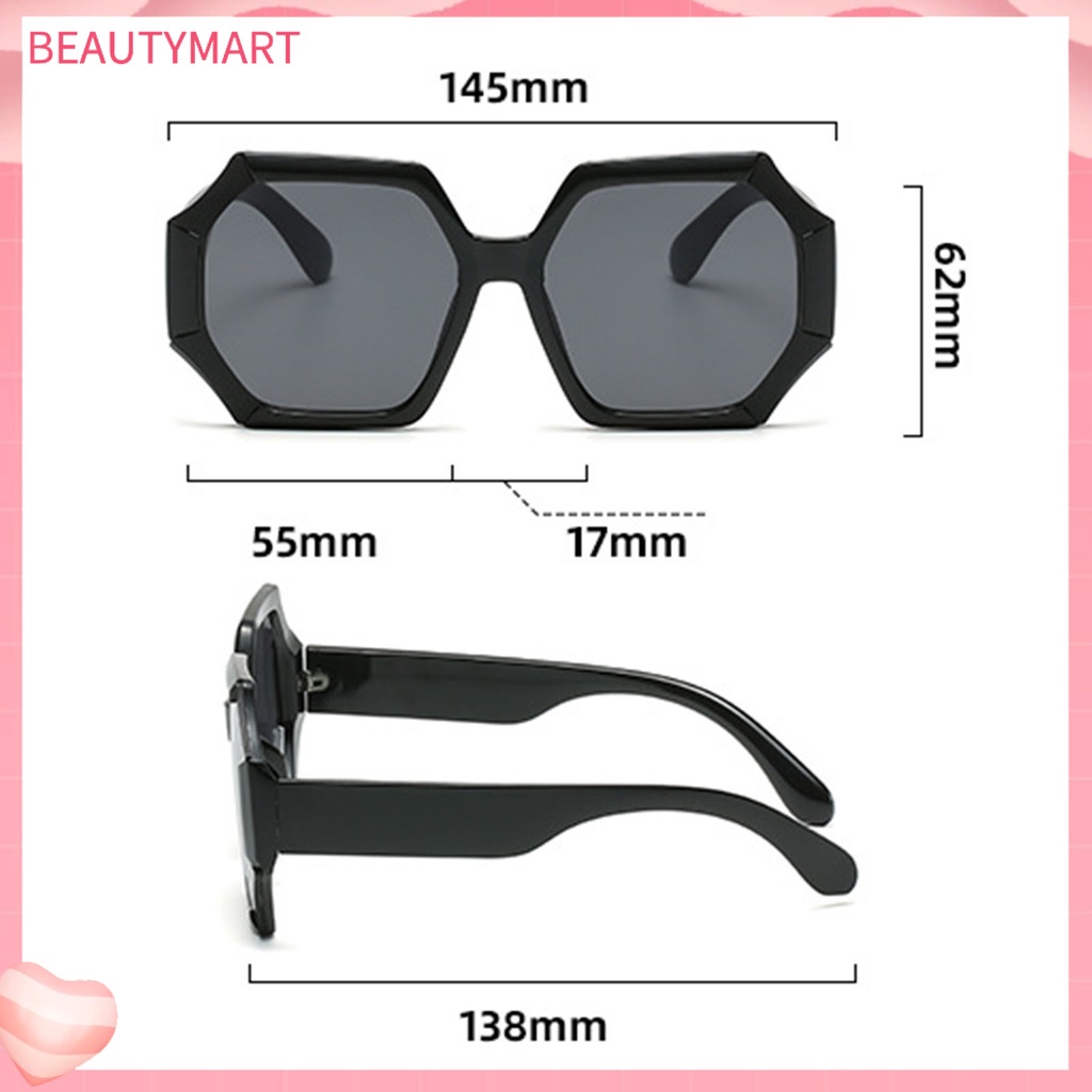 Kính Mát Gọng Lớn Chống Tia UV Màu Sắc Tương Phản Thời Trang Cho Nữ