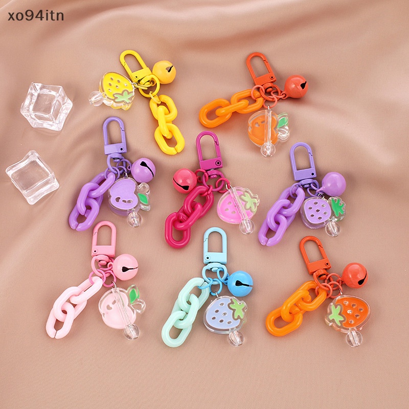 Tn Móc Chìa Khóa Bằng Acrylic Hình Hoa Dễ Thương Phong Cách Hàn Quốc