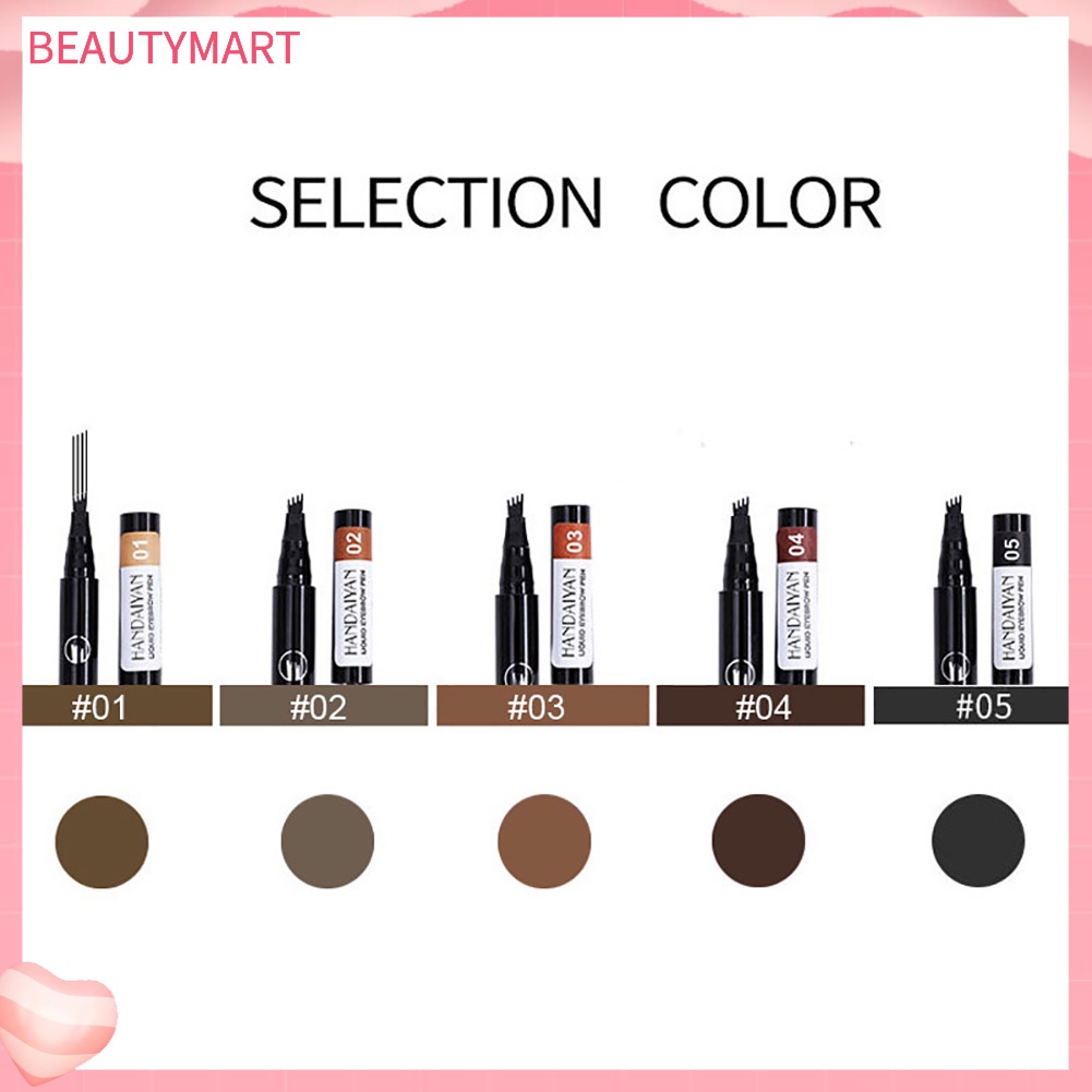 Bút Kẻ Mày Dạng Phẩy Sợi Chống Thấm Nước Lâu Trôi