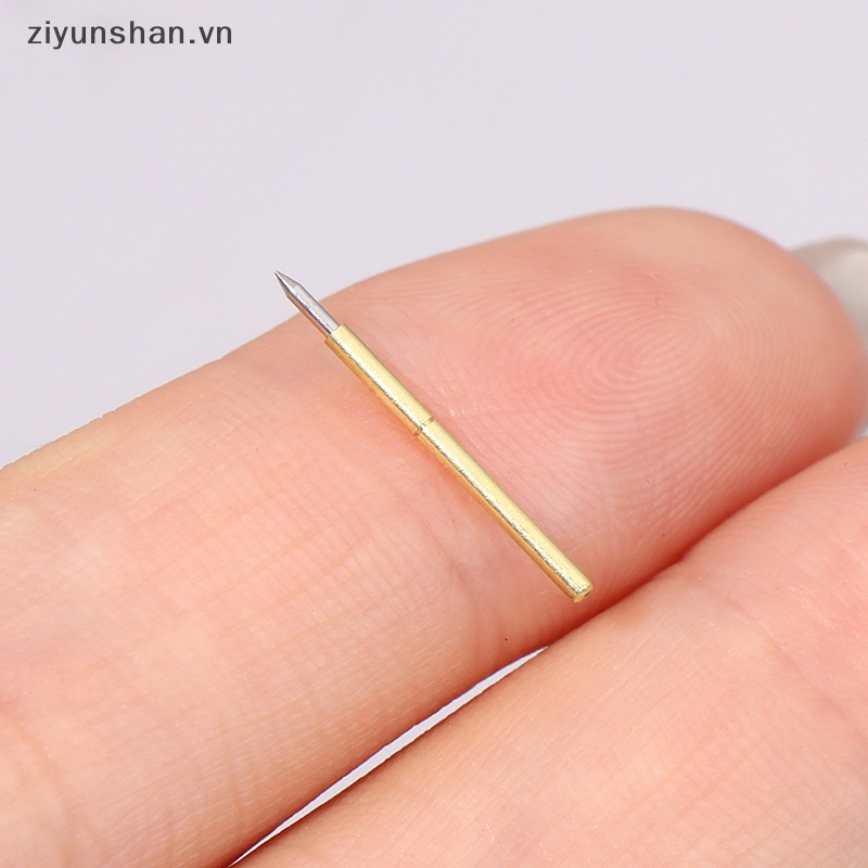 Ziyunshan 100 cái đường kính 1,02mm chiều dài 15,85mm đầu dò kiểm tra lò xo pogo pin tool p75-b1 vn