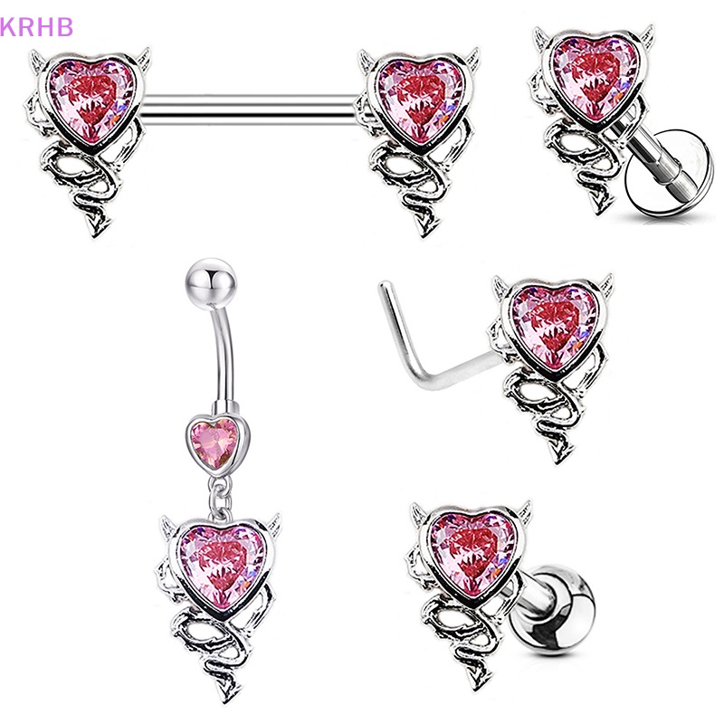 Khuyên Xỏ Rốn Hình Trái Tim Cá Tính Cho Nữ Mới