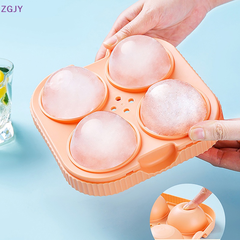 Khuôn Làm Đá Hình Cầu 3D Bằng Silicone Đường Kính 6.5cm Mới