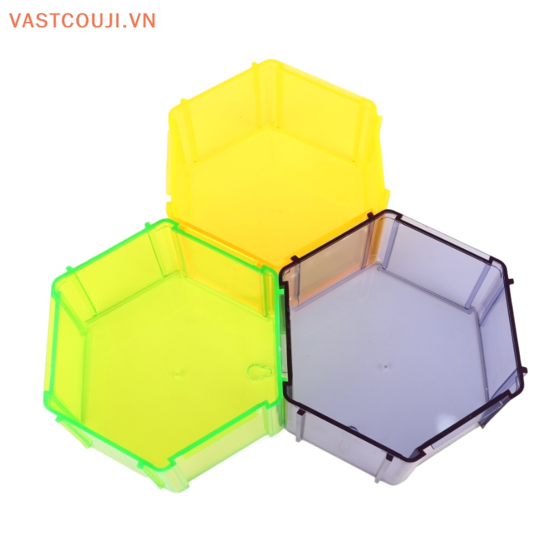 Hộp Đựng Mô Hình VASTJI Lục Giác Trong Suốt Dùng Trưng Bày DIY
