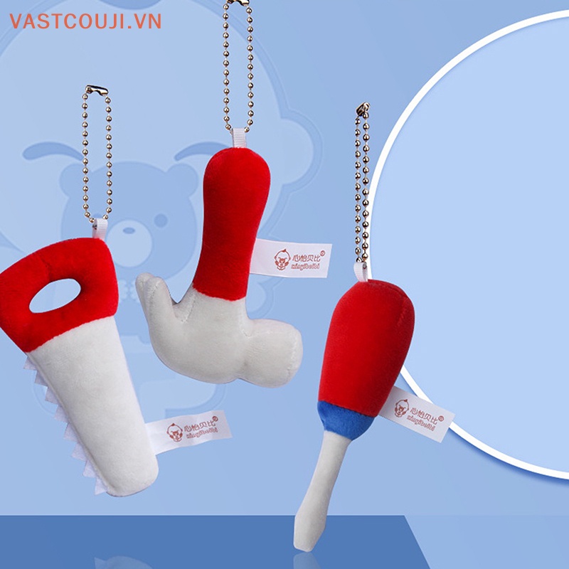 1 Móc Khóa Hình Thú Nhồi Bông VASTJI Dễ Thương