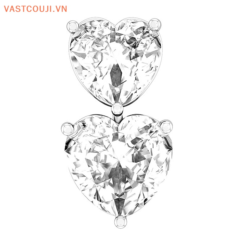 Khuyên Rốn Hình Trái Tim Đính Đá Zircon Quyến Rũ Cho Nữ