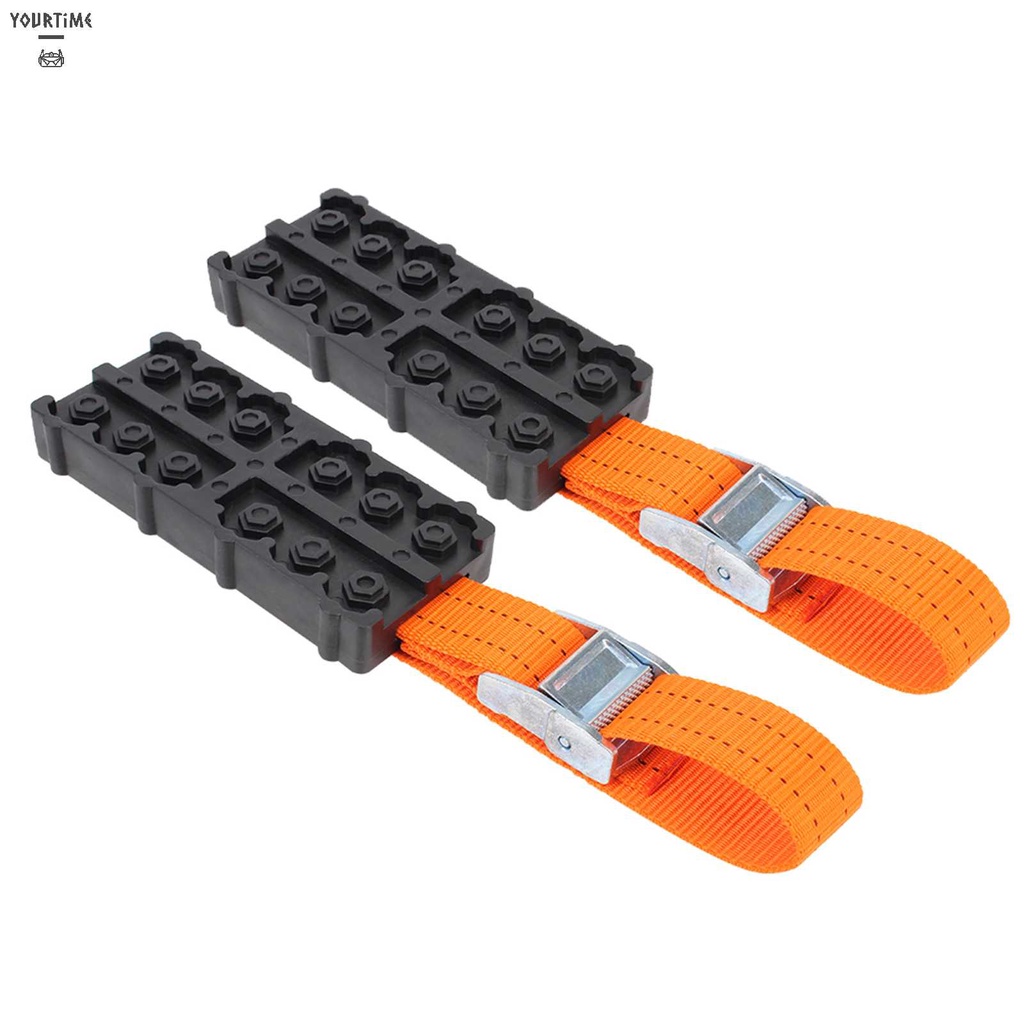 Set 1 / 2 Dây Xích Thoát Hiểm Chống Trượt Cho Bánh Xe Hơi