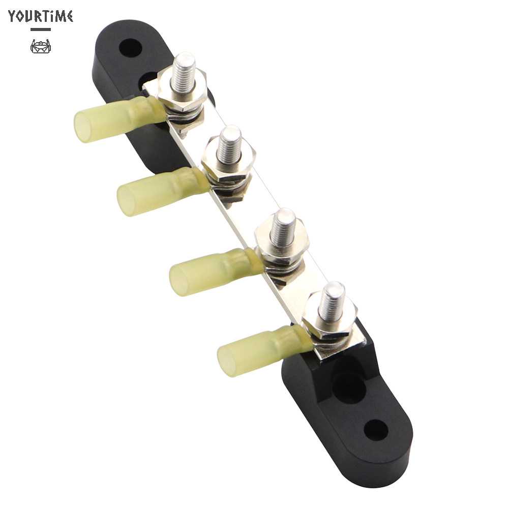 Đầu Nối Dây Điện Kèm Vỏ Bọc 4 Chiều 100A 48V M6 Chuyên Dụng Cho Tàu Thuyền