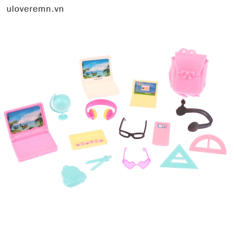 Set 14 Mô Hình Nội Thất Xinh Xắn Cho Nhà Búp Bê Tỉ Lệ 1: 12