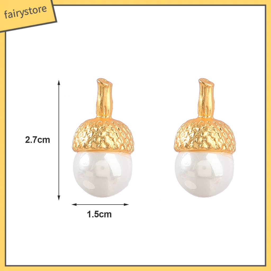 1 Đôi Bông Tai Hình Học Đính Ngọc Trai Giả Độ Bóng Cao Chống Mòn Không Gây Dị Ứng Thời Trang Cho Nữ