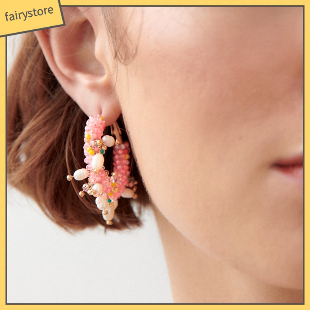 1 Đôi Bông Tai Hình Chiếc Lá Phong Cách Bohemia Sang Trọng Dành Cho Nữ