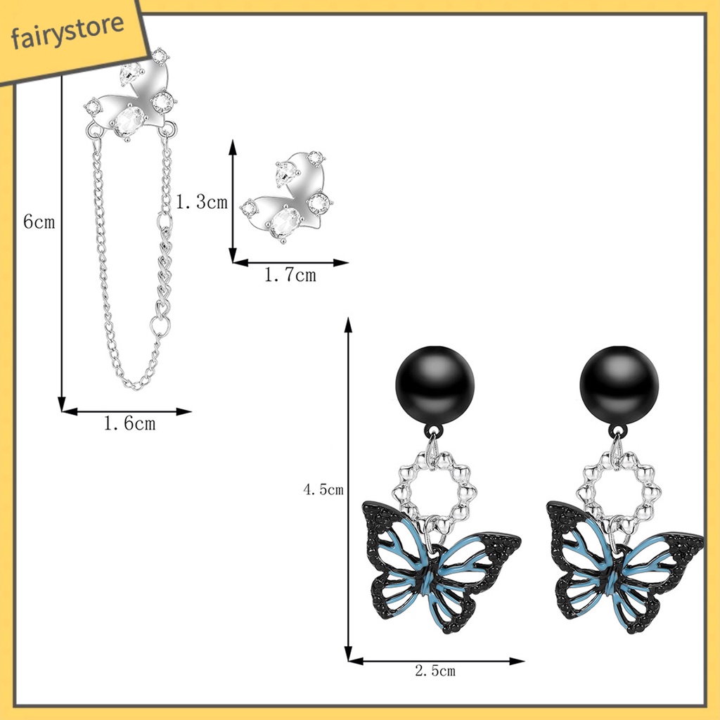 1 Đôi Bông Tai Hình Trái Tim Đính Đá Zircon Dành Cho Nữ