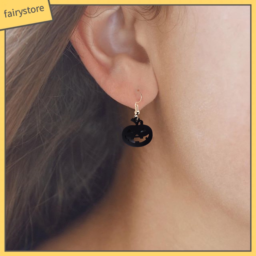 1 Cặp Bông Tai Hợp Kim Sáng Bóng Phong Cách Hoạt Hình Dễ Phối Đồ Hóa Trang Halloween Dating FRO]