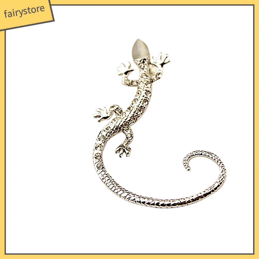 Khuyên Vành Tai Hình Thằn Lằn Đính Đá Thời Trang Cho Nữ