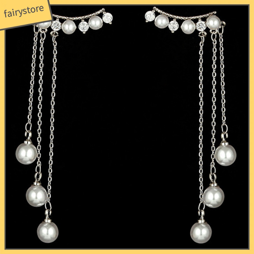 Dây Xích Tua Rua Đính Ngọc Trai Nhân Tạo Trang Trí Đa Ứng Dụng Cho Nữ