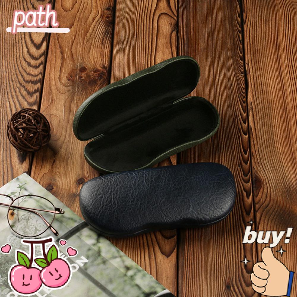 PATH Hộp Đựng Kính Chất Liệu Da Phong Cách Retro Cho Nam