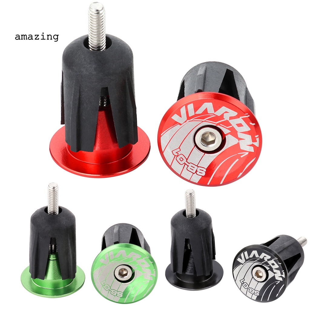 Bộ 2 Nút Gắn Tay Lái Xe Đạp Leo Núi Bằng Hợp Kim Nhôm Gọn Nhẹ Chống Mòn Thân Thiện Với Môi Trường