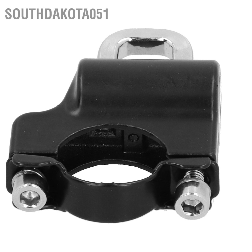Southdakota051 Khóa mũ bảo hiểm xe máy kim loại mật 2 phím cho tay lái 0.9‑1.1in Đa năng
